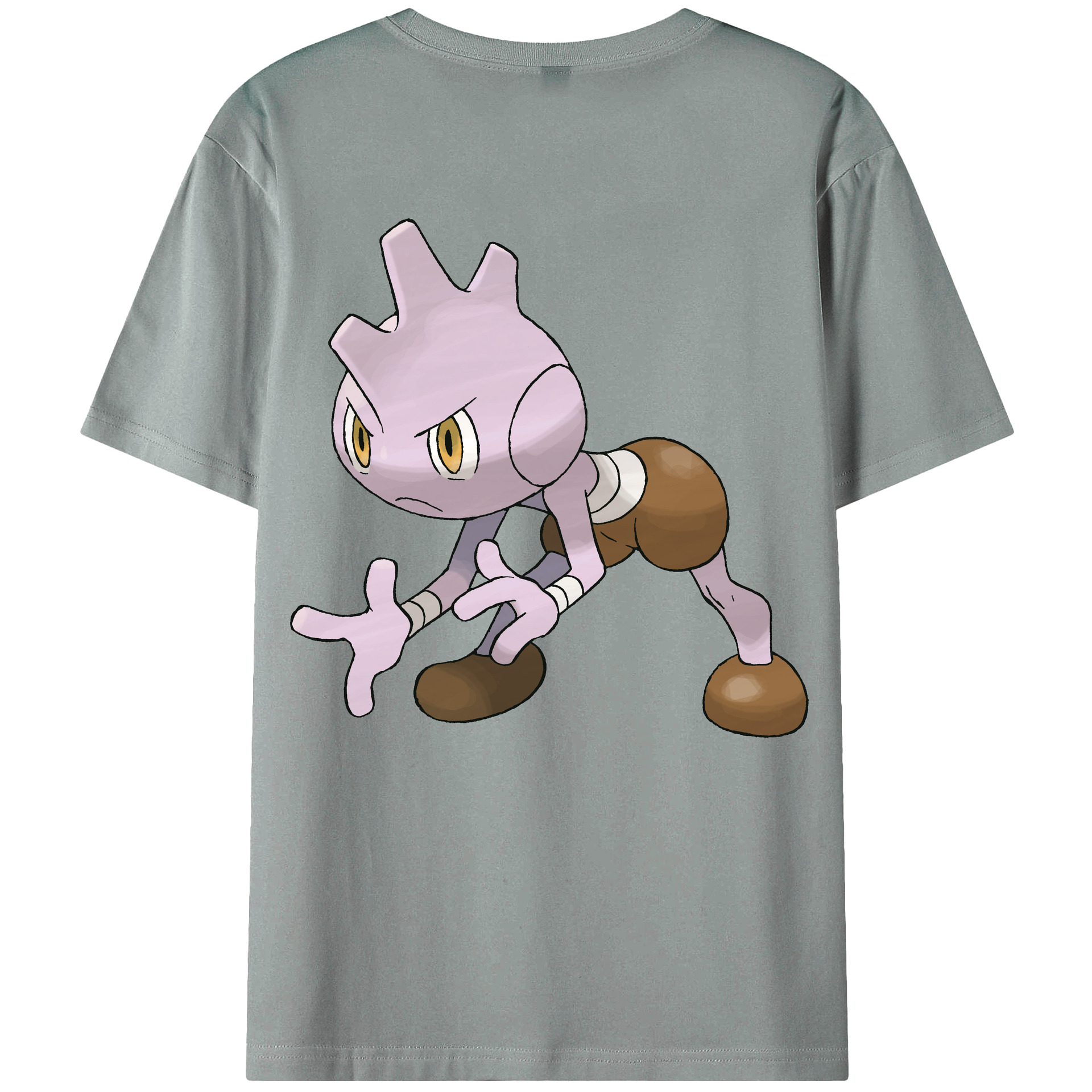 （画像用） ポケットモンスター Pokémon 綿100％ メンズ半袖Tシャツ（バックプリント） 通気性